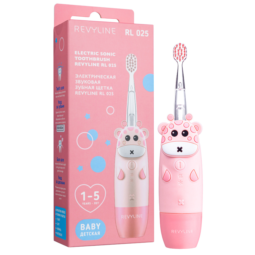 Revyline RL 025 Baby, (Розовая). Детская звуковая электрическая зубная щетка Revyline на батарейках, Китай, Розовый
Revyline RL 025 Baby, (Розовая). Детская звуковая электрическая зубная щетка Revyline на батарейках, Китай, Розовый