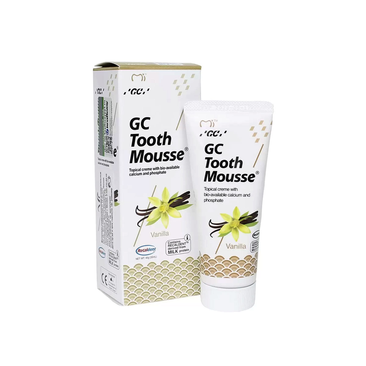 GC Tooth Mousse (Тус Мусс) Ваниль, 35 мл (40 г), Гель для зубов укрепляющий эмаль, США
GC Tooth Mousse (Тус Мусс) Ваниль, 35 мл (40 г), Гель для зубов укрепляющий эмаль, США