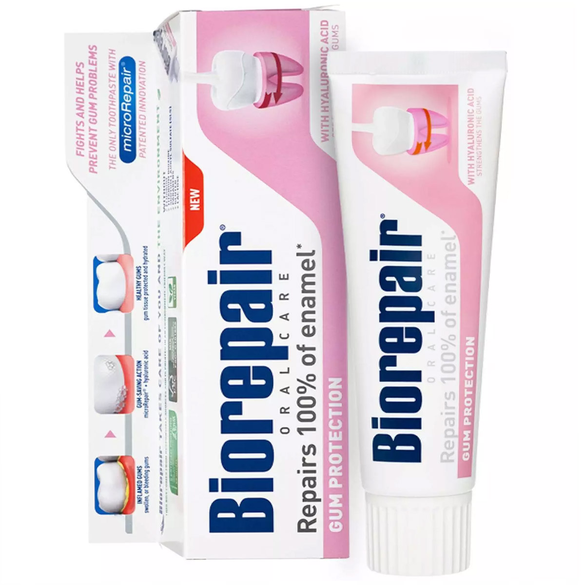 

Biorepair Gum Protection, 75 мл, Зубная паста с гидроксиапатитом для десен, Италия