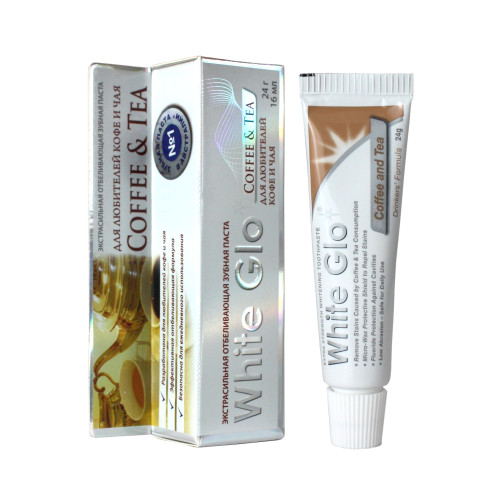 

Зубная паста White Glo отбеливающая для любителей кофе и чая, 24 мл