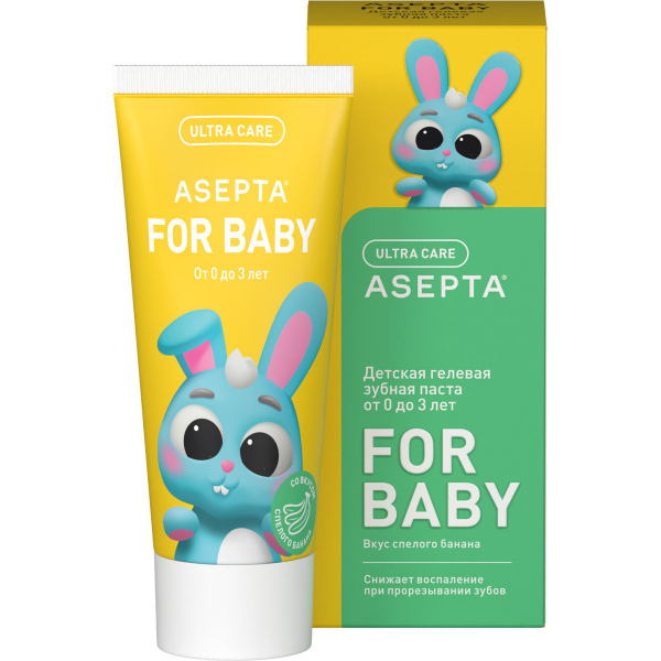 

Зубная паста Асепта Baby со вкусом банана ( от 0 до 3 лет), 50 мл