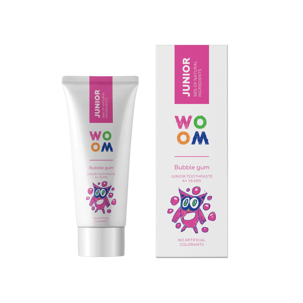 

Зубная паста WOOM JUNIOR Bubble Gum 6+, 50 мл