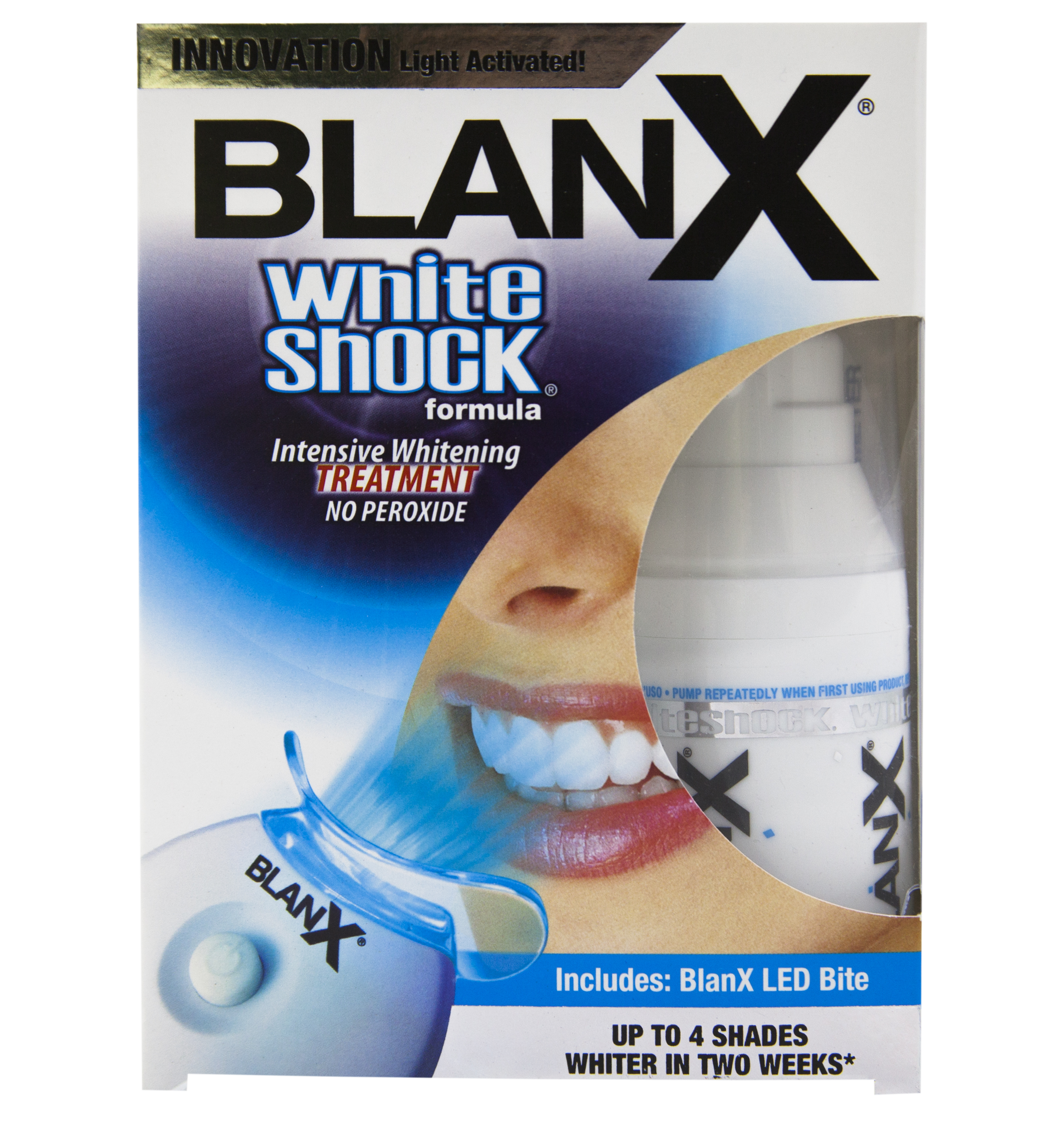 

Blanx Blanx White Shock Treatment + LED Bite, 50 мл, Зубная паста отбеливающая, Италия