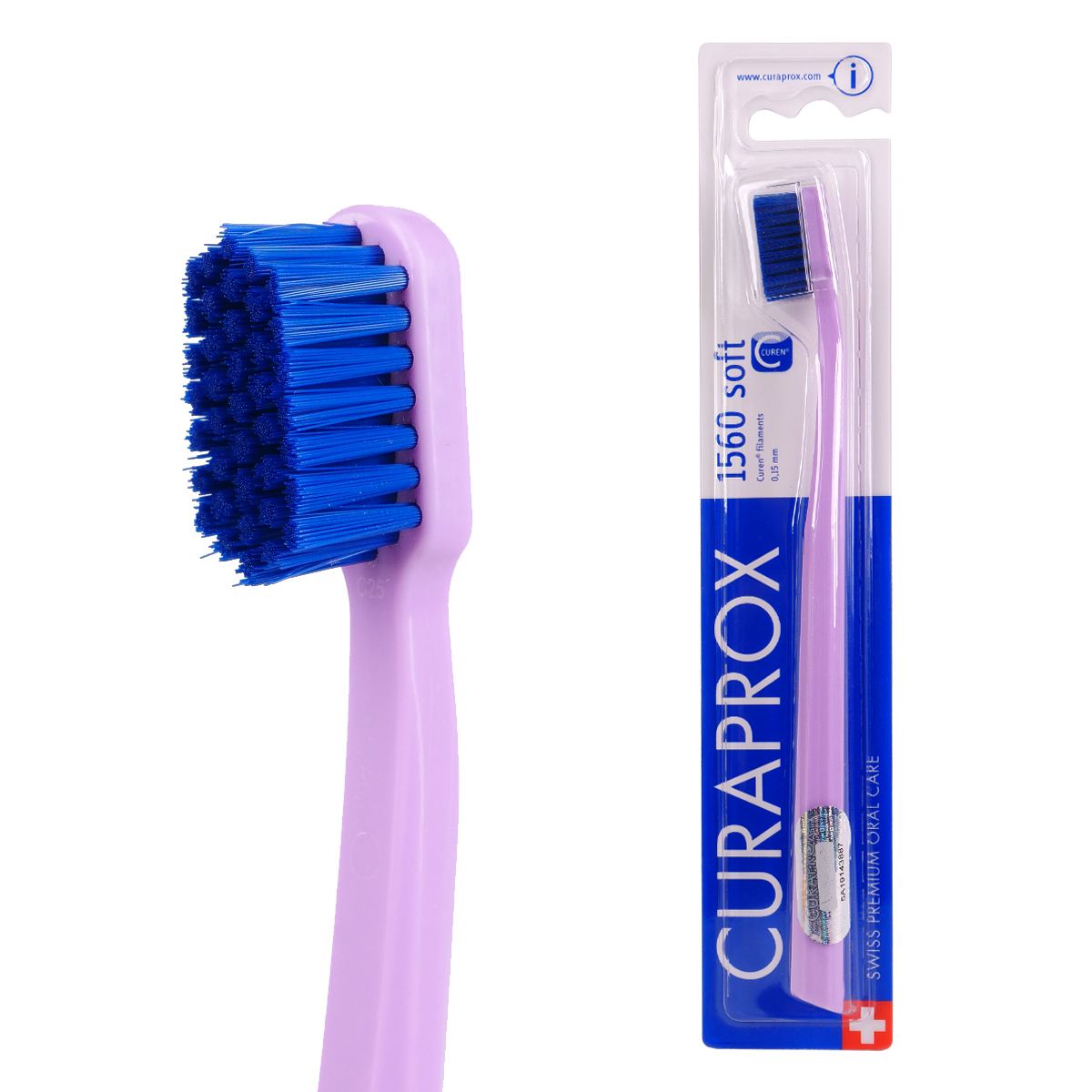 

CURAPROX 1560 Soft. Мануальная зубная щетка CURAPROX с супермягкой щетиной, Швейцария