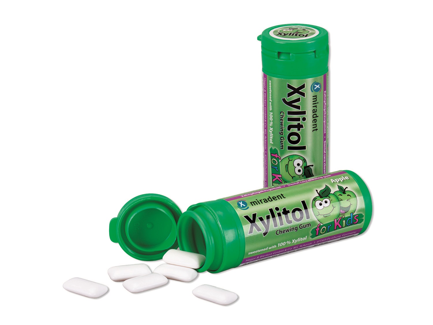 

Жевательная резинка miradent Xylitol For Kids яблоко