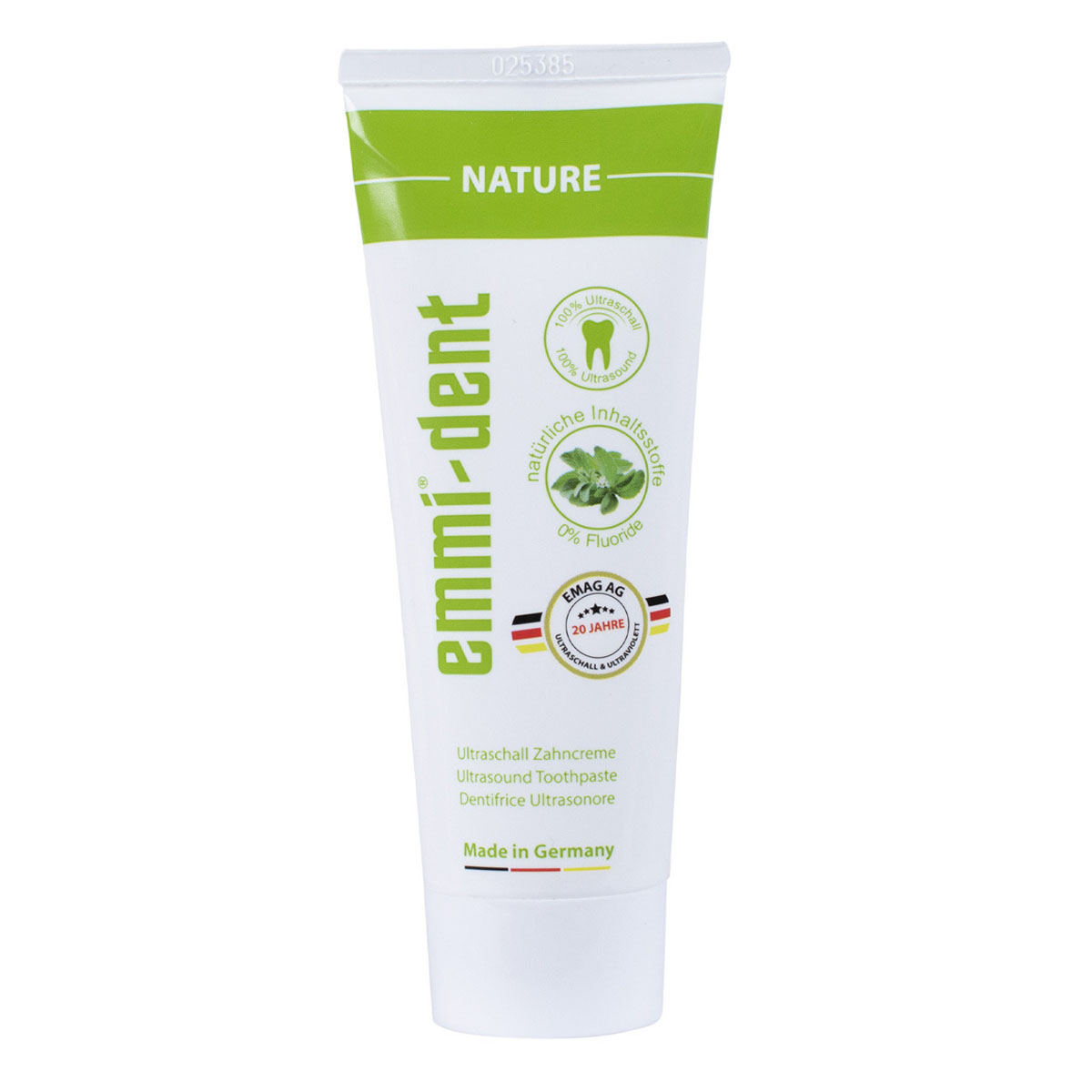 

Emmi-Dent Nature, 75 мл, Зубная паста без фтора для ультразвуковых щеток, Германия