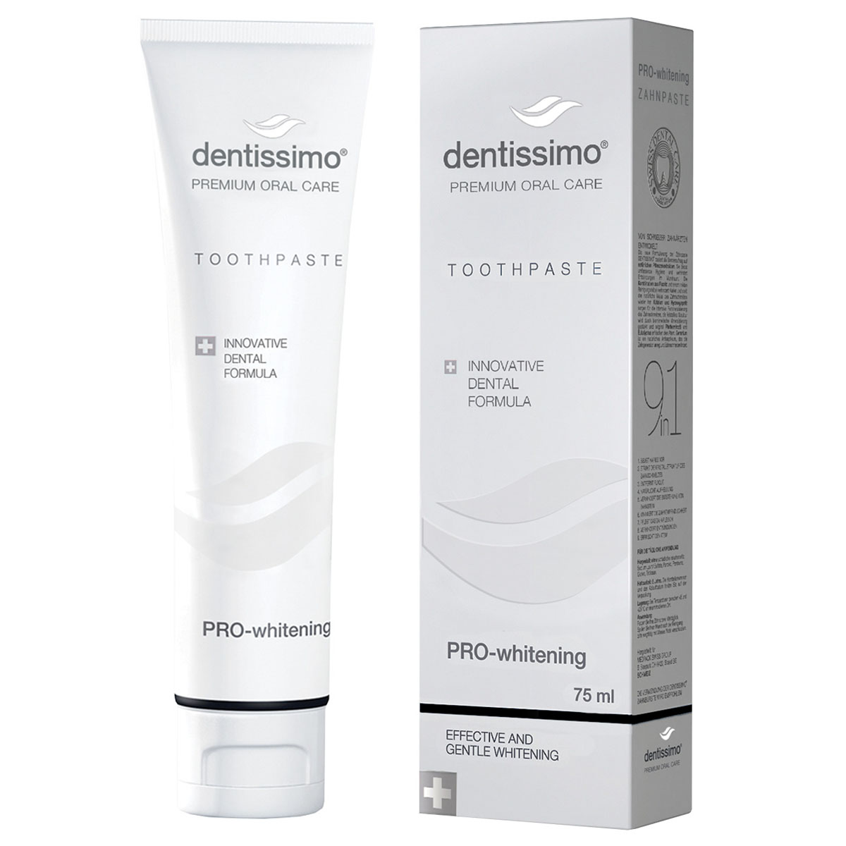 

Dentissimo PRO-Whitening, 75 мл, Зубная паста с папаином отбеливающая, Италия