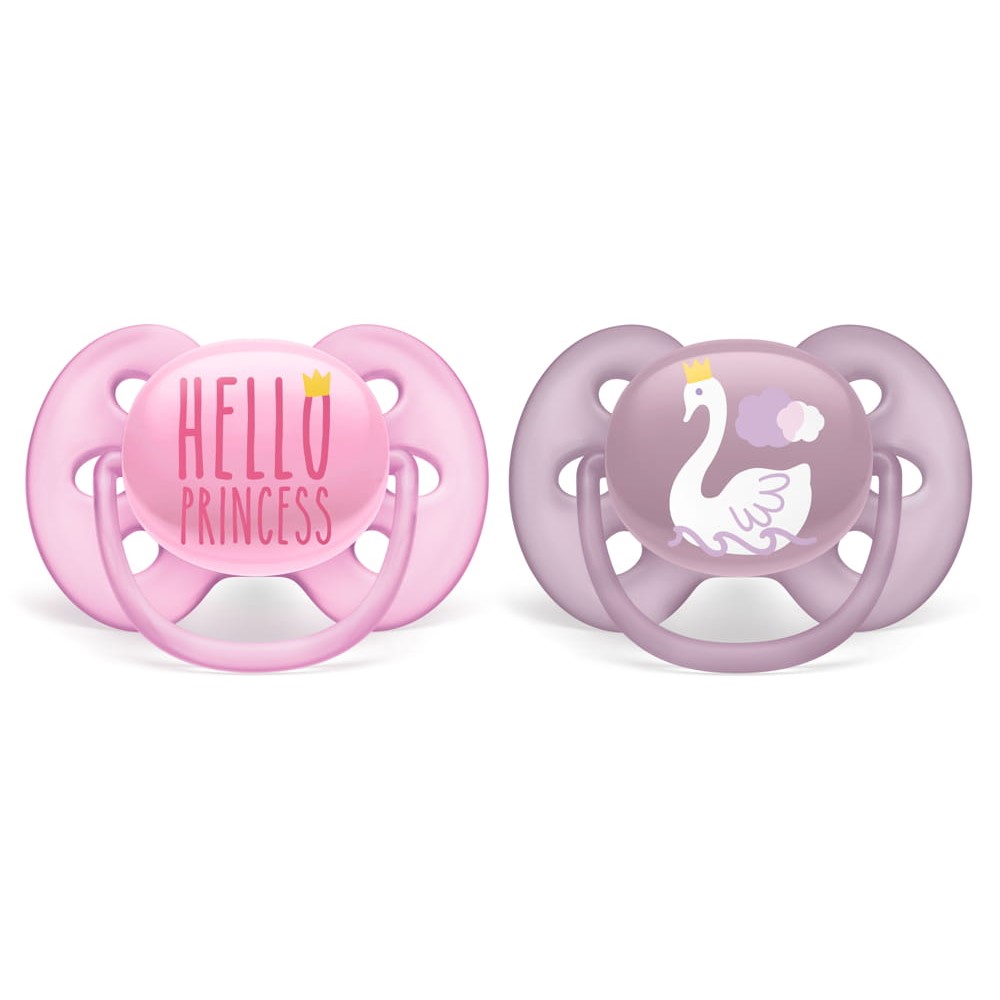 

Соска-пустышка Philips AVENT Ultra Soft 6-18мес (2 шт) с рисунком SCF223/02