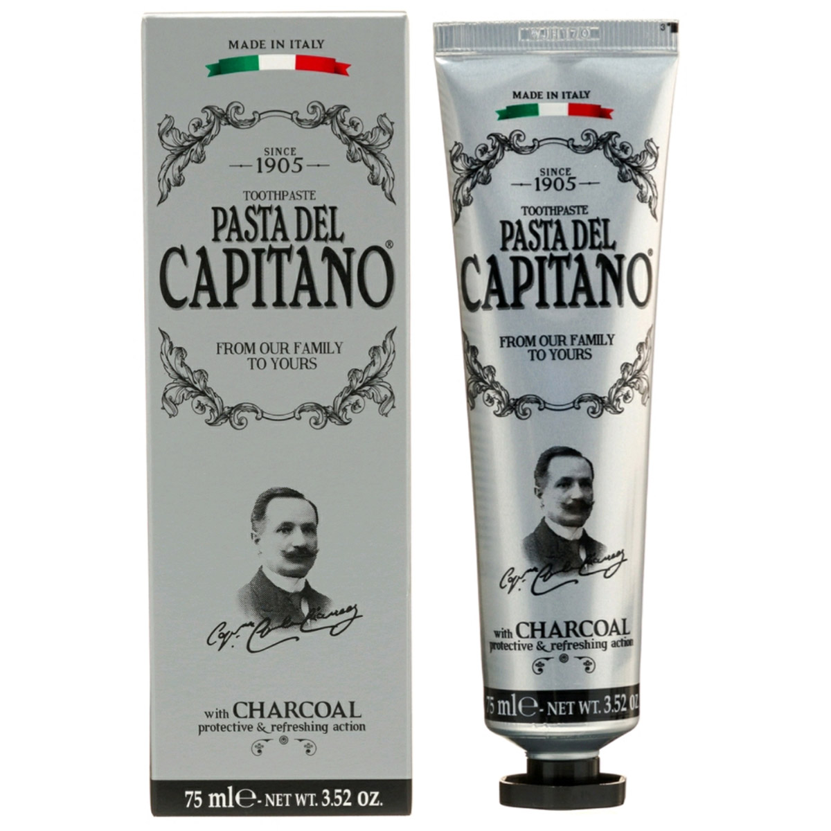 

Pasta del Capitano CHARCOAL (с древесным углем), 75 мл