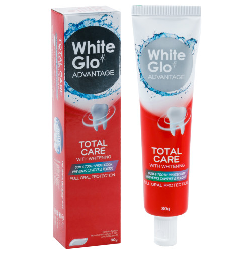 

Зубная паста White Glo отбеливающая тотальная защита, 80 мл