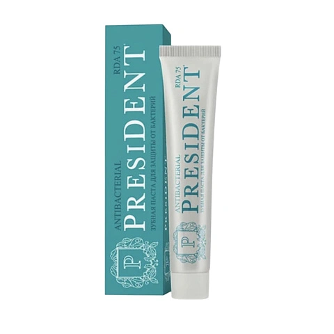 Зубная паста President Antibacterial, 75 гр - изображение 1