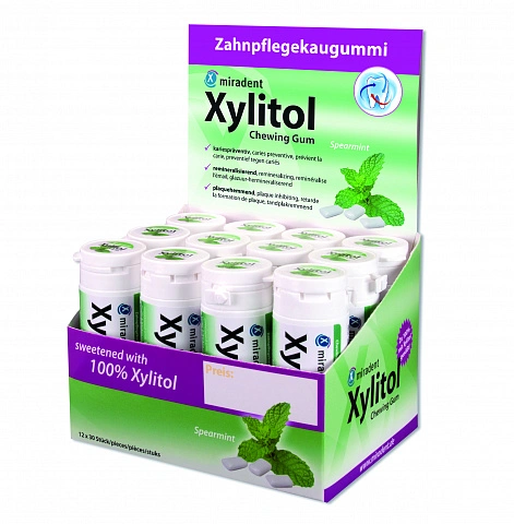 Жевательная резинка miradent Xylitol Мята - изображение 3