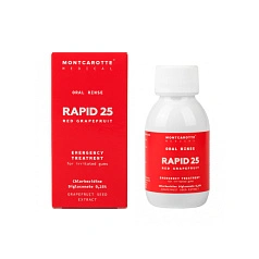 Ополаскиватель Montcarotte RAPID25 Красный грейпфрут, хлоргексидин 0,25% 100 мл