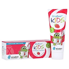 Зубная паста Miradent Mirafluor kids (с 0 до 6 лет), 75 мл