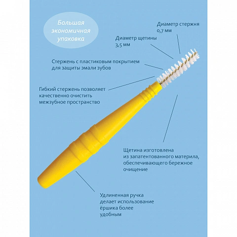 Набор ёршиков Plackers Dental Brush L (0,7 мм), 24 шт - изображение 3