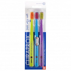 3 зубные щётки CURAPROX 5460 Ultrasoft