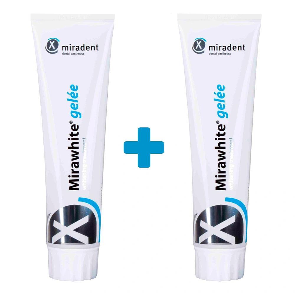 

Набор из 2 паст Miradent Mirawhite Gelee, 100 мл x 2