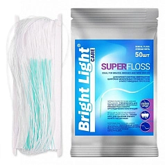 Зубная нить Bright light superfloss (50 штук)