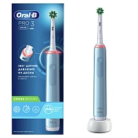 Электрическая зубная щетка Oral-B Pro 3 3000 Cross Action Blue D505.513.3 - изображение 1