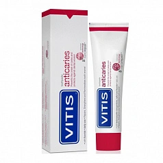 Зубная паста Vitis Anticaries с ментоловым вкусом, 100 мл