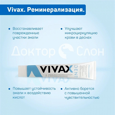 Зубная паста Vivax. Реминерализация, 95 гр - изображение 3