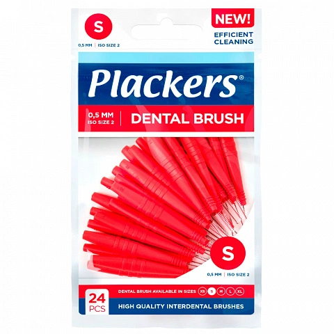 Набор ёршиков Plackers Dental Brush S (0,5 мм), 24 шт - изображение 1