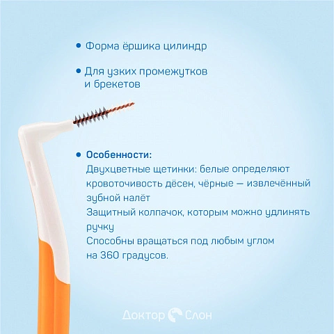 Набор ёршиков Interprox Plus Supermicro (0.7 мм), 6 шт - изображение 3