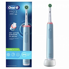 Электрическая зубная щетка Oral-B Pro 3 3000 Cross Action Blue D505.513.3