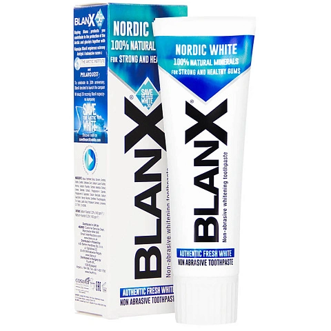 Зубная паста Blanx Nordic White, 75 мл - изображение 1