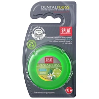 Вощеная нить Splat Dental Floss с бергамотом и лаймом, 30 м