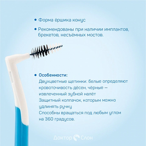 Набор ёршиков Interprox Plus Conical (1.3 мм), 6 шт - изображение 3