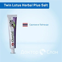 Зубная паста Twin Lotus Herbal Plus Salt С травами и солью, 90 гр