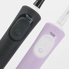 Набор из двух электрических зубных щеток Oral-B Vitality Pro X Clean (Чёрная, Лиловая)