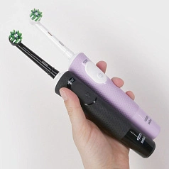Набор из двух электрических зубных щеток Oral-B Vitality Pro X Clean (Чёрная, Лиловая)