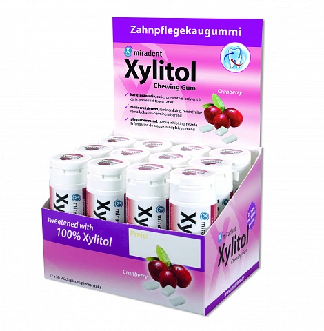 Жевательная резинка miradent Xylitol Клюква - изображение 2