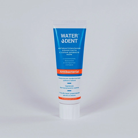 Зубная паста Waterdent Антибактериальная с солью Древнего моря, 100 гр - изображение 2