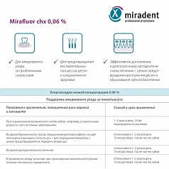 Ополаскиватель miradent mirafluor, хлоргексидин 0,06% 500 мл