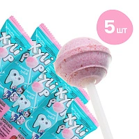 Леденец на палочке Miradent XyliPOP (клубника), 5 шт