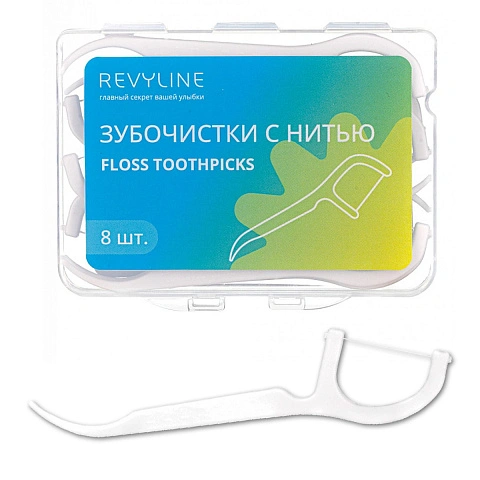 Зубочистка с нитью Revyline floss toothpicks (8 шт) - изображение 1
