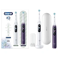 Набор из двух электрических зубных щеток Oral-B iO 8 Duo Violet Ametrine, White Alabaster - изображение 2