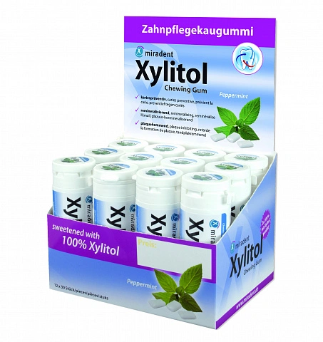 Жевательная резинка miradent Xylitol Перечная мята - изображение 2