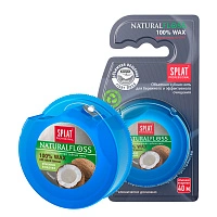 Вощеная нить Splat Dental Floss с кокосом, 40 м
