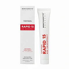 Зубная паста Montcarotte RAPID15 Красный грейпфрут, хлоргексидин 0,15%, 50 мл