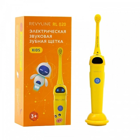 Электрическая зубная щетка Revyline RL 020 Kids Желтая - изображение 1