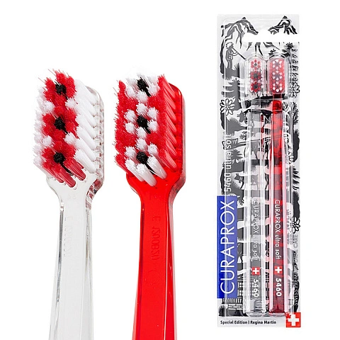 2 зубные щетки CURAPROX 5460 Ultrasoft Duo Swiss 2020 - изображение 1