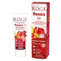 Зубная паста R.O.C.S. Teens Кола и лимон (от 8 до 18 лет), 60 мл - изображение 1