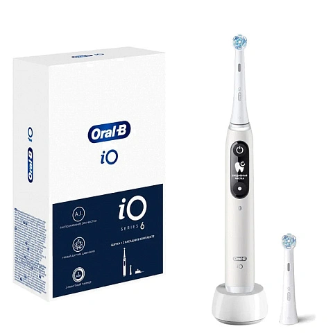 Электрическая зубная щетка Oral-B iO 6 White - изображение 1