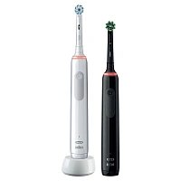 Набор из двух электрических зубных щеток Oral-B Pro 3 3900 Duo D505.523.3H - изображение 2