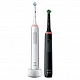 Набор из двух электрических зубных щеток Oral-B Pro 3 3900 Duo D505.523.3H - изображение 2