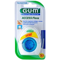 Флосс GUM Access Floss для имплантов/брекетов, 30м